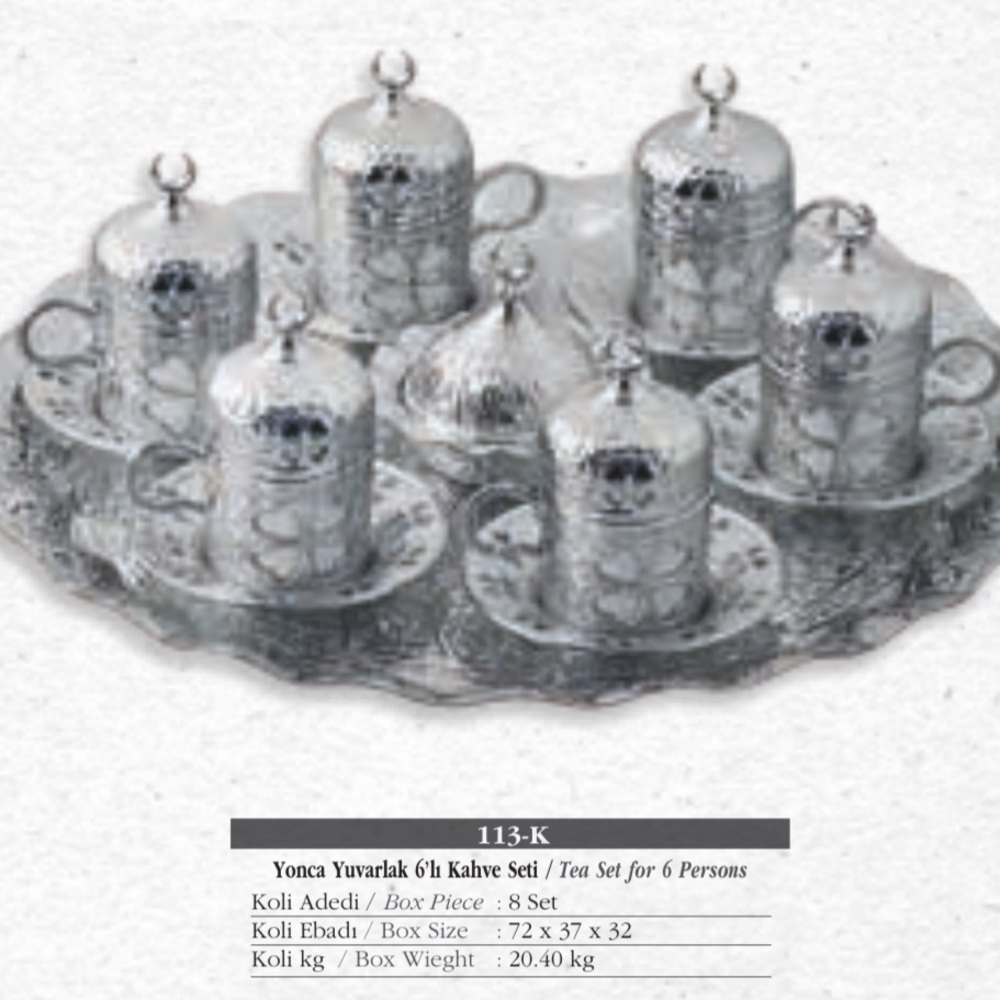 Turkish Tea Set for 6 - Picture 3 of 6